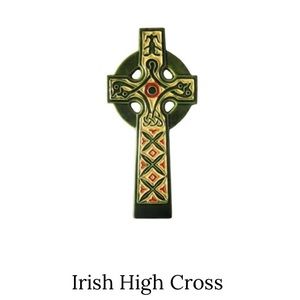 Authentic Hand Painted Irish High Cross made by Clara. Wall Hanging.